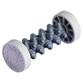 QIDINA 足底放鬆指壓滾輪按摩棒, 1個, 輕盈灰