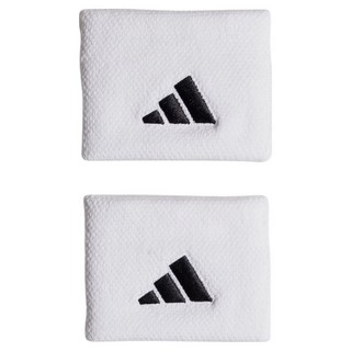 아디다스 남성용 테니스 손목밴드 HT3910 2p, 화이트 + 화이트 + 블랙, 1개