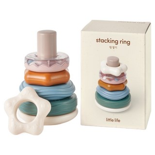 little life 幼兒用環形疊疊樂玩具, 1個, 混合顏色