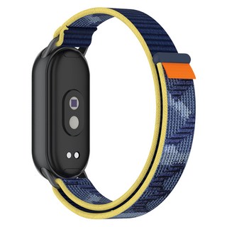 SPACE SHIELD 易拉式運動錶環 魔鬼氈布質尼龍錶帶, 1個, 寧靜藍