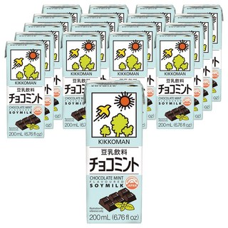 KIKKOMAN 龜甲萬 豆乳 薄荷巧克力味, 18個, 200ml
