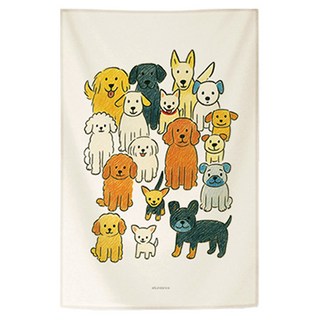 abundance 犬種百科 狗狗插畫 織物海報 遮蔽簾 窗簾 海報, GM 871080