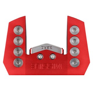 MISSILE GOLF 高爾夫零扭矩推桿 左手用 紅色 86公分, 2度