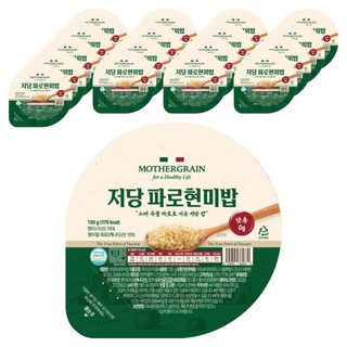 뉴프라이스 마더그레인 저당 파로현미밥, 18개, 130g