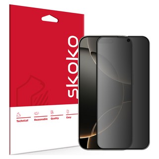 스코코 사생활보호 프라이버시 강화유리 액정보호필름 세트, 1세트