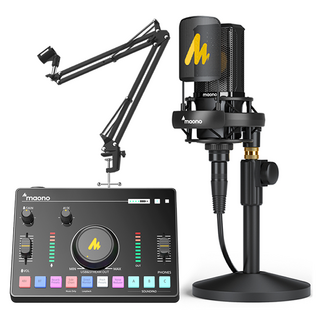 마오노 캐스터 AMC2 네오 오디오믹서 + PM500 XLR 콘덴서 마이크 + BA20 붐 암 스탠드 세트, AMC2 NEO 블랙, PM500 마이크, BA20 블랙 스탠드