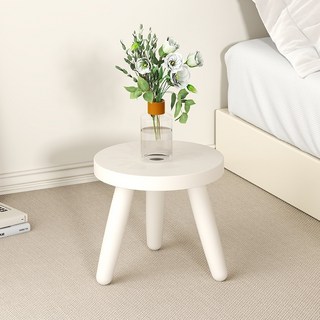 SOHEIM 實木迷你椅凳, 1個, 白色