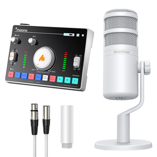 마오노 캐스터 AMC2 NEO 오디오믹서 + PD100 마이크 세트, AMC2 NEO, PD100, 화이트