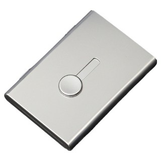 恩熙魔法 纖薄堅固名片盒, 銀白色, 1個