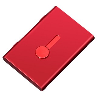 恩熙魔法 纖薄堅固名片盒, 紅色, 1個