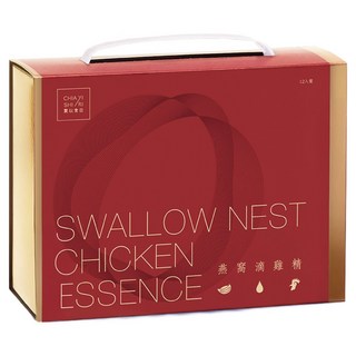 賈以食日 洽富 燕窩滴雞精禮盒 氣冷雞萃取 12包, 1個, 50ml