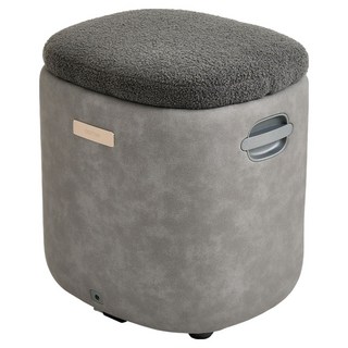 Cozyma Cozy Stool Bouclé版 水洗款 椅凳型腿部按摩器, CMF-140, 灰色