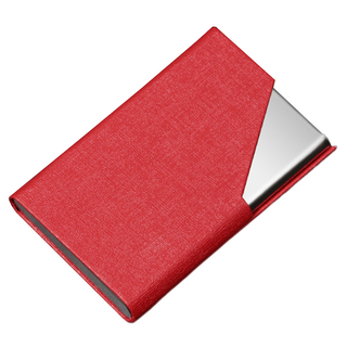 恩熙魔法 纖薄堅固名片盒, 深紅色, 1個