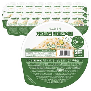 오늘부터 저칼로리 발효곤약밥, 130g, 24개