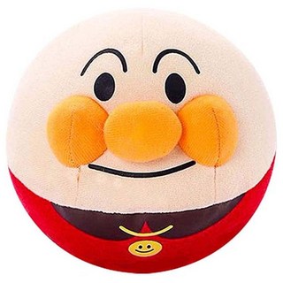 ANPANMAN 麵包超人 寶貝抓的住 滾滾跳跳麵包超人球, 1個, 橘色 + 黑色 + 黃色 + 咖啡色