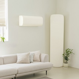 더자리 올인원 올스판 멀티 에어컨커버 원형, 아이보리