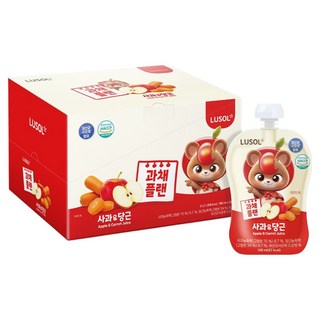 LUSOL 蔬果計畫 蘋果胡蘿蔔 20入, 1盒, 2L