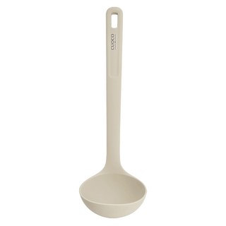 cuoco 半月柄矽膠廚具 湯勺, 1個, 米白色