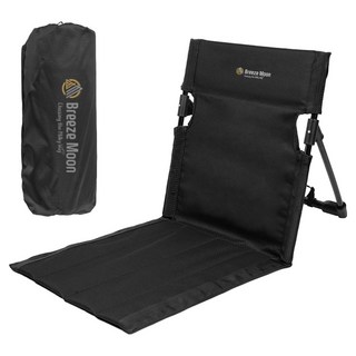 Breeze Moon 杜拉鋁露營便攜式落地椅和室椅 第2代, 摩登黑, 1個