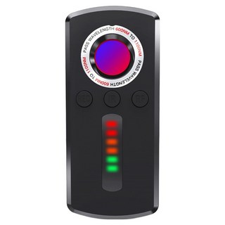 YUNMI 智能信號探測器 反偷拍偵測器 防偷窺紅外線信號探測器 酒店攝像頭防監聽檢測儀 針孔探測感應器 黑色, 1個