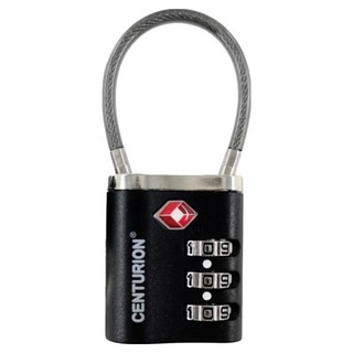 CENTURION 百夫長 TSA海關鋼絲鎖 黑色, 1個