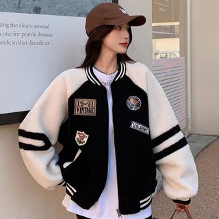 Awesomeful 女款 Ceriont 刷毛棒球外套 A25WJK091609