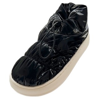 shoes& 毛絨內襯抽繩鋪棉短靴 sn816