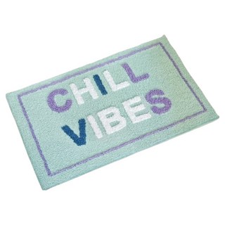 Hanbomnuri 設計款廁所浴室地墊 60 x 40 cm, 薄荷綠, 1個