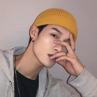 미다미 타이프 컬러풀 심플 무지 비니 1488