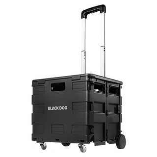BLACK DOG 黑狗 手把可折疊露營折疊推車 BD218, 黑色, 1個