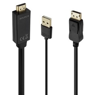 LAN Star HDMI 轉 Display Port 4K 30Hz 連接線 LS-HD2DP-5M, 1個