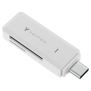 요이치 USB 3.0 SD카드 리더기 1테라 C타입, 화이트, 1개, YG-CRC300