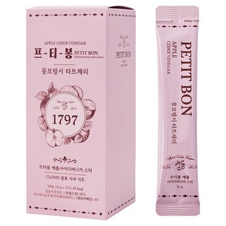 PETIT BON 蘋果醋液體條 酸櫻桃 15入, 240g, 1個