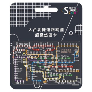 EASYCARD 悠遊卡 大台北捷運路網圖超級悠遊卡, 1個, 大卡