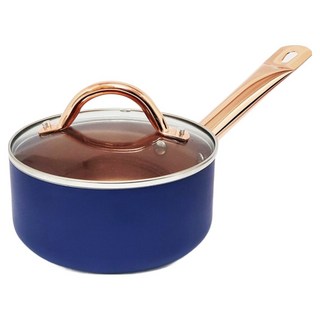 CUOCO 陶瓷不沾皇家香檳金奶鍋組 附蓋, 香檳金, 1個, 16cm