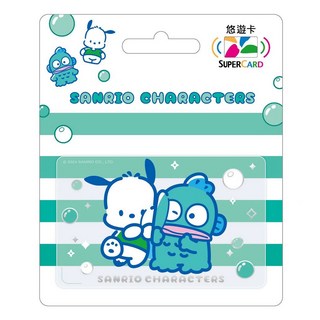 EASYCARD 悠遊卡 夏日派對Supercard透明卡, 1個, 帕恰狗 + 人魚漢頓