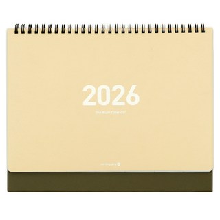 모닝글로리 2026 비움 모닝 스탠딩 캘린더 대, 베이지, 1개