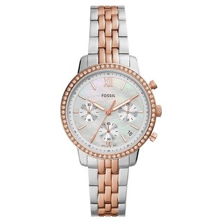 FOSSIL 女性用 Neutra 珍珠母貝計時金屬腕錶 ES52