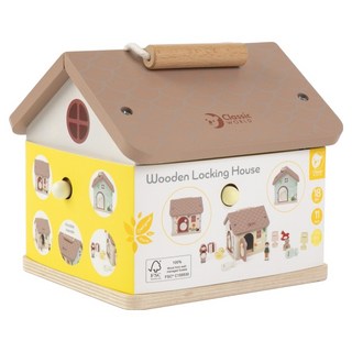 Classic WORLD 客來喜 經典木玩 20270, 開鎖小屋 多色, 1個