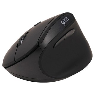 지클릭커 오피스프로 블루투스 무선 무소음 버티컬 마우스, 블랙, OP60