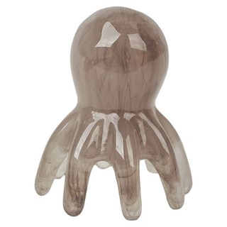 Selvia 章魚造型頭皮身體指壓按摩刮痧板, 灰色, 1個