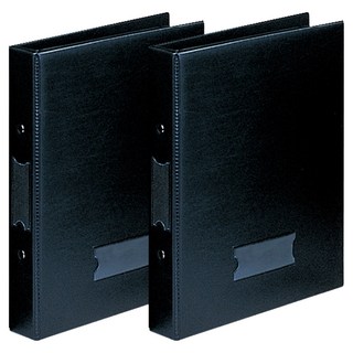 현풍 O링 장부 바인더 4공 민 3cm B5, 흑색, 2개