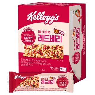 켈로그 에너지바 K 레드베리 12p, 420g, 1개