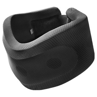 StarGo 防低頭頸托護頸帶 護頸枕 頸部舒壓支撐帶 非醫療用 頸椎牽引器 U型護頸枕頭 護頸脖套, 1個, 黑色