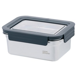 cook power 鍋寶 馬卡龍可微波不鏽鋼保鮮盒, 1個, 1.1L