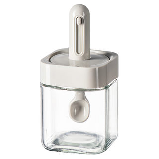 方形伸縮調味罐 白色, 250ml, 1個