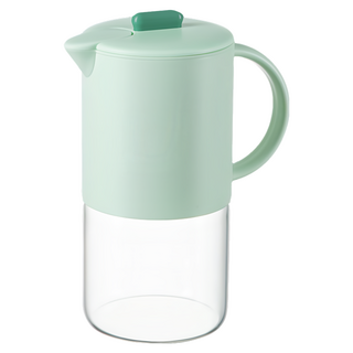 澄夏玻璃冷水壺, 1個, 1500ml, 綠色