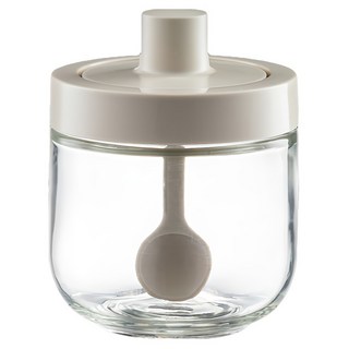 圓冠調味罐 白色, 1個, 300ml