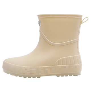 BIRROT 女士簡約時尚新款防滑耐磨厚底中筒雨靴 8811