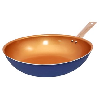 CUOCO 陶瓷不沾皇家炒鍋 無蓋 香檳金, 1個, 30cm